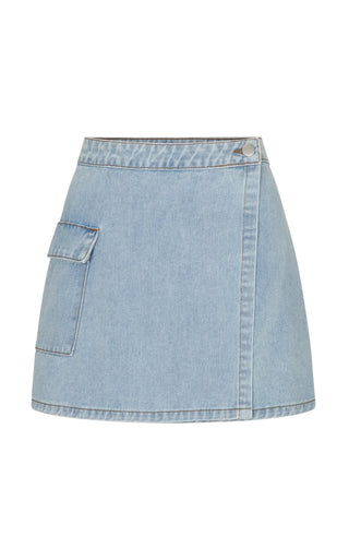 Merci Denim Skirt - Denim Blue - Denim skirt - Araminta James - The Soho Movement