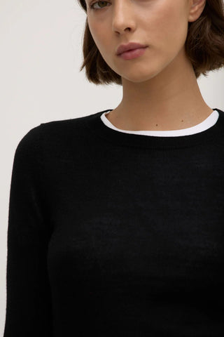 Miranda Wool Knit Top - Black - Knitwear - Assembly Label - The Soho Movement
