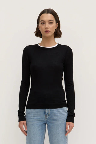 Miranda Wool Knit Top - Black - Knitwear - Assembly Label - The Soho Movement
