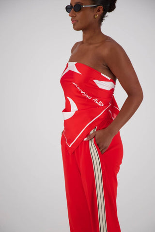 Miro Silk Scarf - Red - Scarf - Jasmine Alexa - The Soho Movement