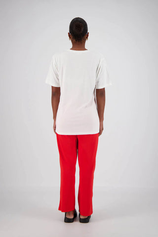 Miro T-shirt - white/Red - Tees - Jasmine Alexa - The Soho Movement
