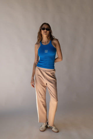 Monogram Tank - Deep Sea Blue - Tanks - Araminta James - The Soho Movement