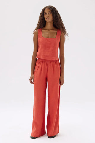 Nilsa Pant - Papaya - Pants - Assembly Label - The Soho Movement