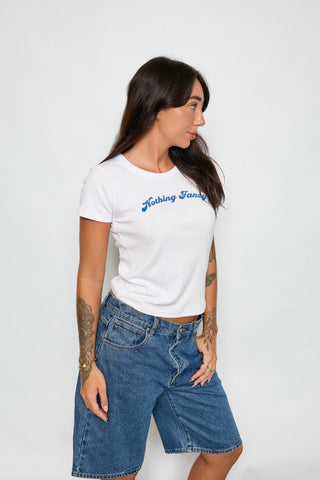 Nothing Fancy Organic Cotton Tee - White - Tees - The Soho Movement - The Soho Movement