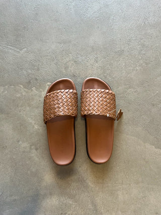 Oxford Slide - Tan - Shoes - Human Premium - The Soho Movement