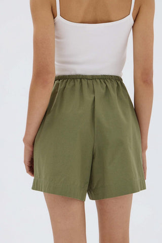 Philipa Poplin Short - Pandan - Assembly Label - The Soho Movement