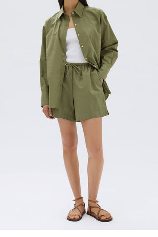 Philipa Poplin Short - Pandan - Assembly Label - The Soho Movement