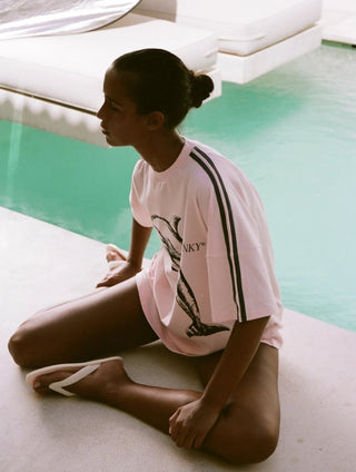 Pink River Dolphin Tee - Tees - Pinky & Kamal - The Soho Movement