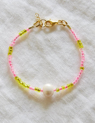 Pink skies Pearl Bracelet - Bracelets - Divine Creatures - The Soho Movement