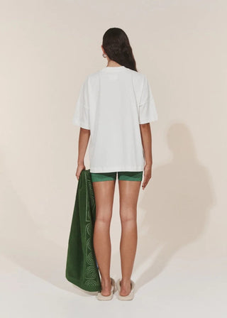 PK Logo Tee - White/Green - Tshirts - Pinky & Kamal - The Soho Movement