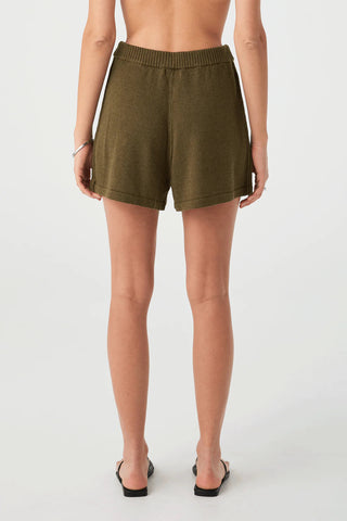 Poppy Cotton Linen Short - Olive - Shorts - Arcaa Movement - The Soho Movement