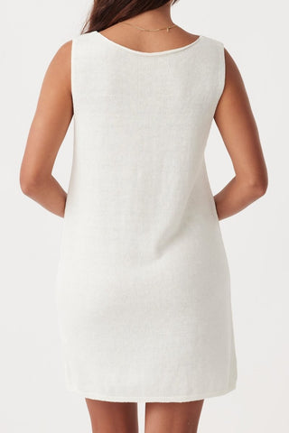 Poppy Organic Mini Dress - Cream - Dresses - Arcaa Movement - The Soho Movement