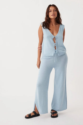 Poppy Organic Reservable Vest - Sky - Tops - Arcaa Movement - The Soho Movement
