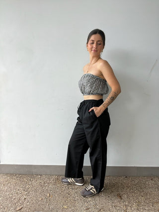 Poppy Poplin Pant - Black - Pants - The Soho Movement - The Soho Movement