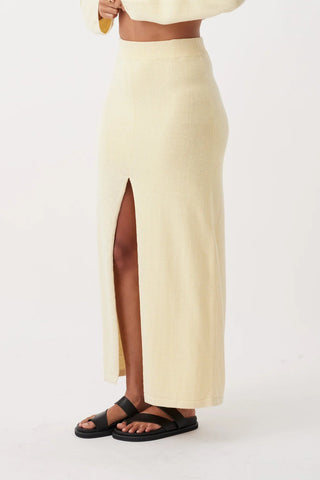 Poppy Skirt - Butter - Knitted skirts - Arcaa Movement - The Soho Movement