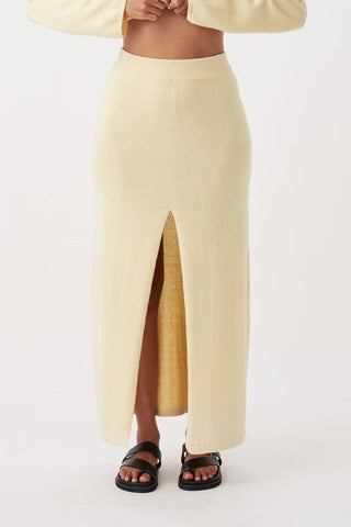 Poppy Skirt - Butter - Knitted skirts - Arcaa Movement - The Soho Movement