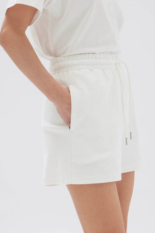 Poppy Textured Short - Antique White - Assembly Label - The Soho Movement