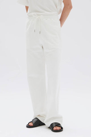 Poppy Textured Trackpant - Antique White - Assembly Label - The Soho Movement