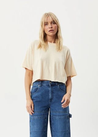 Restless Slay Crop - Sand - Tees - Afends - The Soho Movement