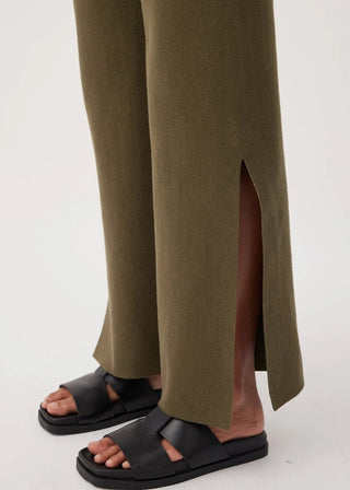 Ria Pants - Olive - Knitted pants - Arcaa Movement - The Soho Movement