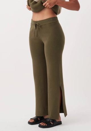Ria Pants - Olive - Knitted pants - Arcaa Movement - The Soho Movement