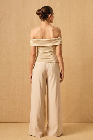 Ripple Top - Beige - MON RENN - The Soho Movement