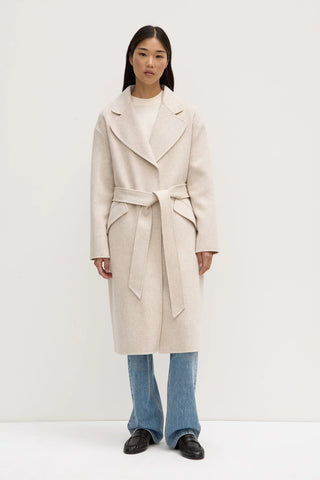 Sadie Single Breasted Coat - Oat Marle - Coats & Jackets - Assembly Label - The Soho Movement