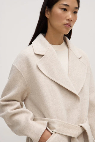 Sadie Single Breasted Coat - Oat Marle - Coats & Jackets - Assembly Label - The Soho Movement