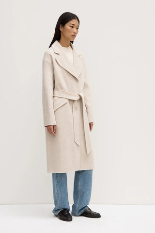 Sadie Single Breasted Coat - Oat Marle - Coats & Jackets - Assembly Label - The Soho Movement