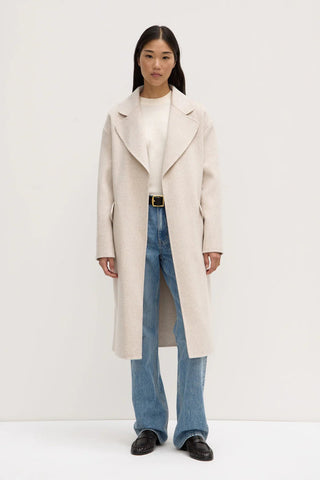 Sadie Single Breasted Coat - Oat Marle - Coats & Jackets - Assembly Label - The Soho Movement