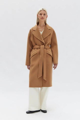 Sadie Single Breasted Wool Coat - Camel - Coats & Jackets - Assembly Label - The Soho Movement