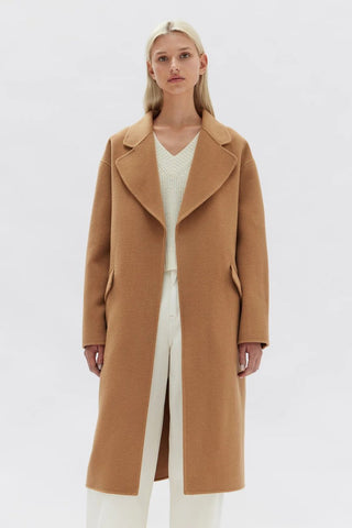 Sadie Single Breasted Wool Coat - Camel - Coats & Jackets - Assembly Label - The Soho Movement