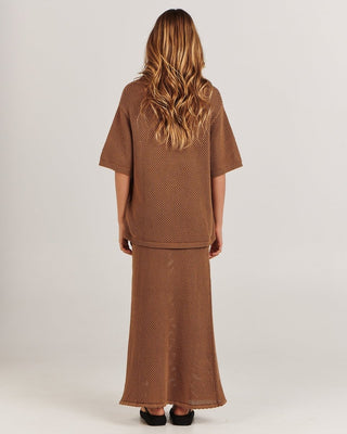 Sarah Maxi Skirt - Brown - Charlie Holiday - The Soho Movement