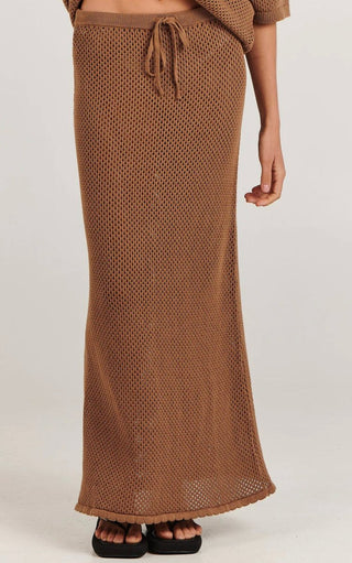 Sarah Maxi Skirt - Brown - Charlie Holiday - The Soho Movement