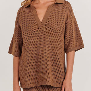 Sarah Shirt - Brown - Charlie Holiday - The Soho Movement