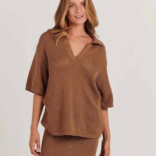Sarah Shirt - Brown - Charlie Holiday - The Soho Movement
