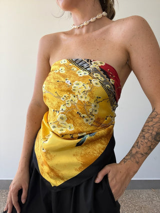 Satin Scarf - Cherry Blossom - Scarf - The Soho Movement - The Soho Movement