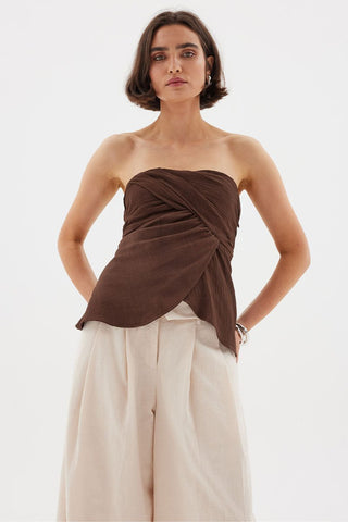 Seaira Top - Cocoa Bean - Sovere - The Soho Movement