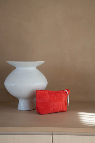 Seaside Terry Beach Clutch - Lobster Red - Bag - Araminta James - The Soho Movement