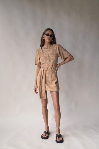 Seaside Terry Dress - Macadamia - Dresses - Araminta James - The Soho Movement