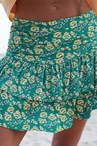 Seas The Day Ra Ra Skirt - Green