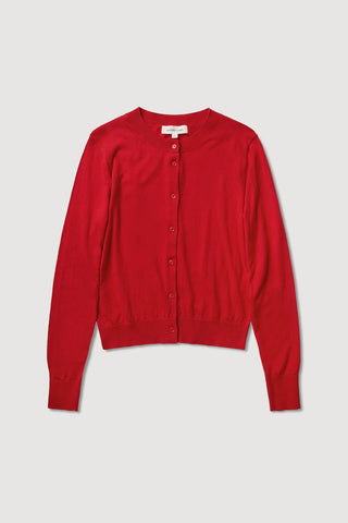 Semra Cotton Cashmere Cardigan - Goji - Knitwear - Assembly Label - The Soho Movement