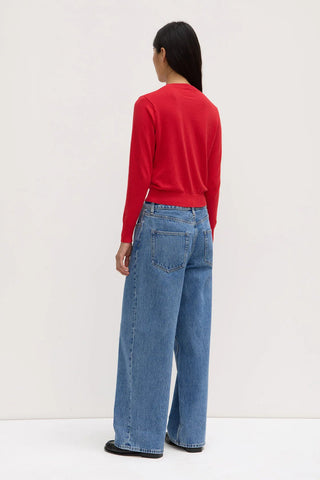 Semra Cotton Cashmere Cardigan - Goji - Knitwear - Assembly Label - The Soho Movement