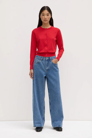 Semra Cotton Cashmere Cardigan - Goji - Knitwear - Assembly Label - The Soho Movement