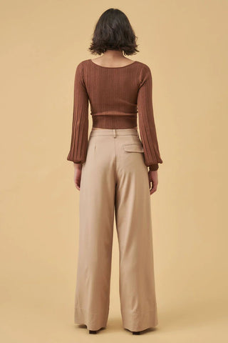 Sense Knit Top - Chocolate - MON RENN - The Soho Movement