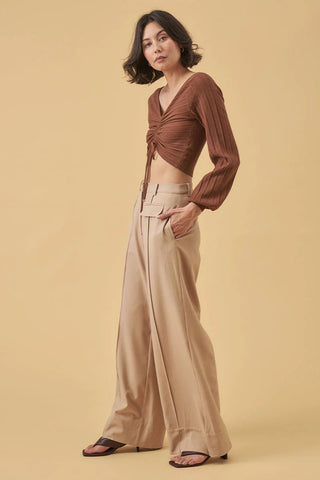 Sense Knit Top - Chocolate - MON RENN - The Soho Movement