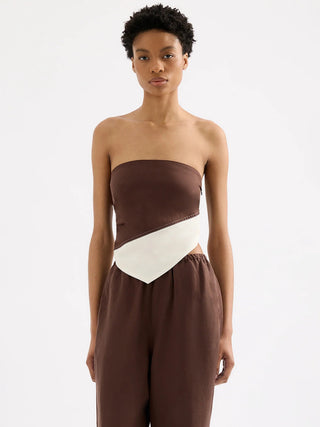 Serafin Bodice - Espresso - Tops - Nude Lucy - The Soho Movement