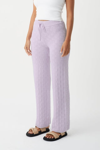 Sierra Organic Knit Pant - Lilac - Arcaa Movement - The Soho Movement