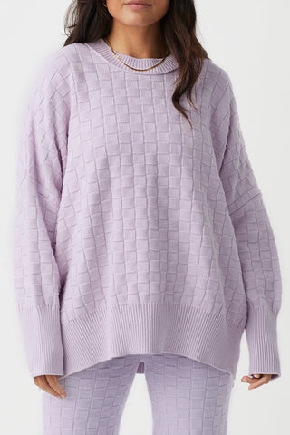 Sierra Organic Knit Sweater - Lilac - Knitwear - Arcaa Movement - The Soho Movement