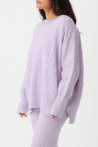 Sierra Organic Knit Sweater - Lilac - Knitwear - Arcaa Movement - The Soho Movement